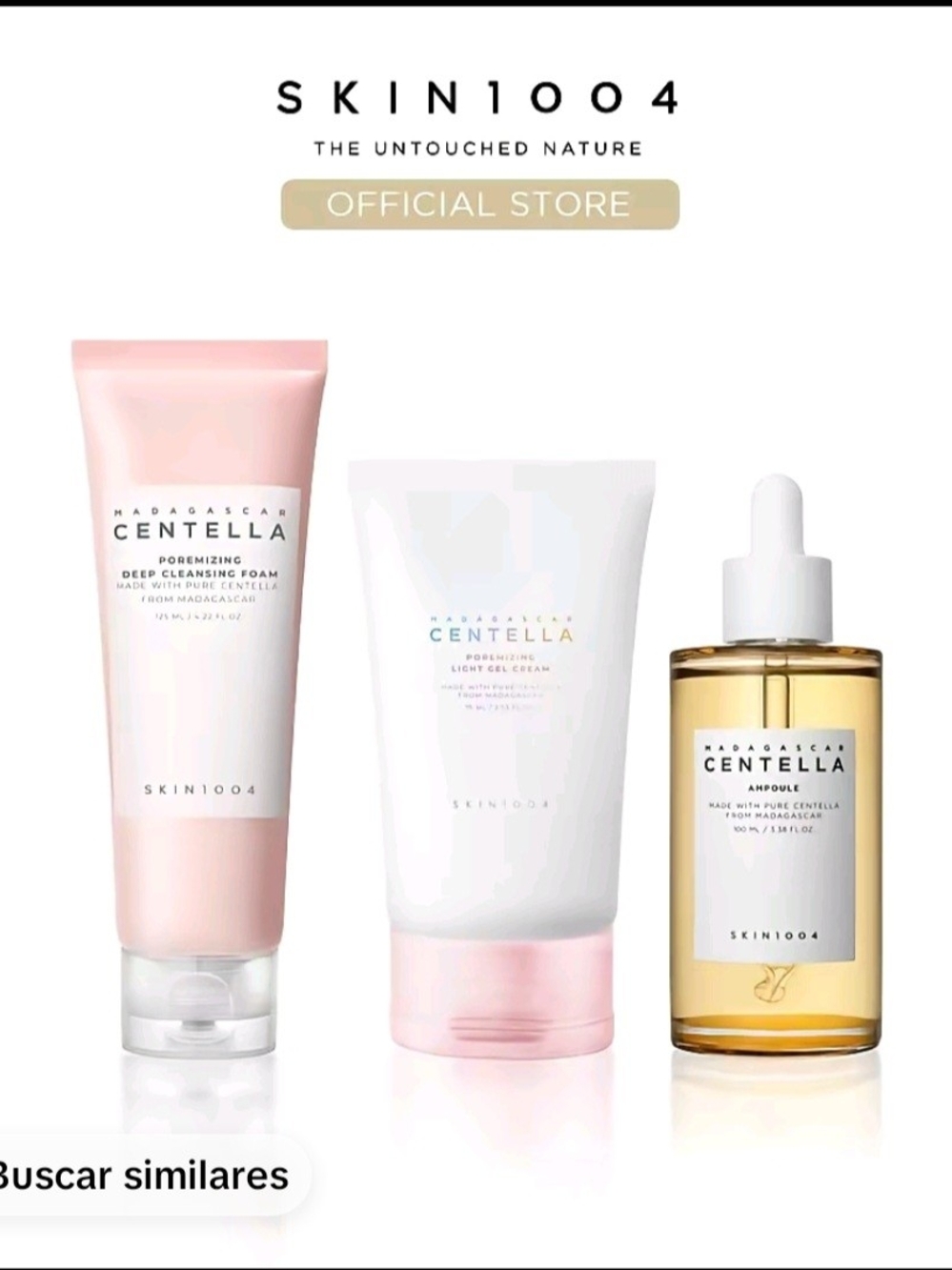 SKIN1004 Madagascar Centella Pore Care Set - Pink, White & Gold